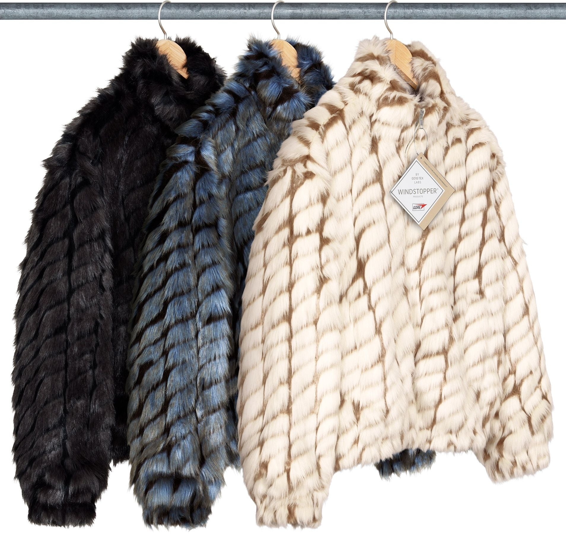2-Tone WINDSTOPPER® Faux Fur Jacket